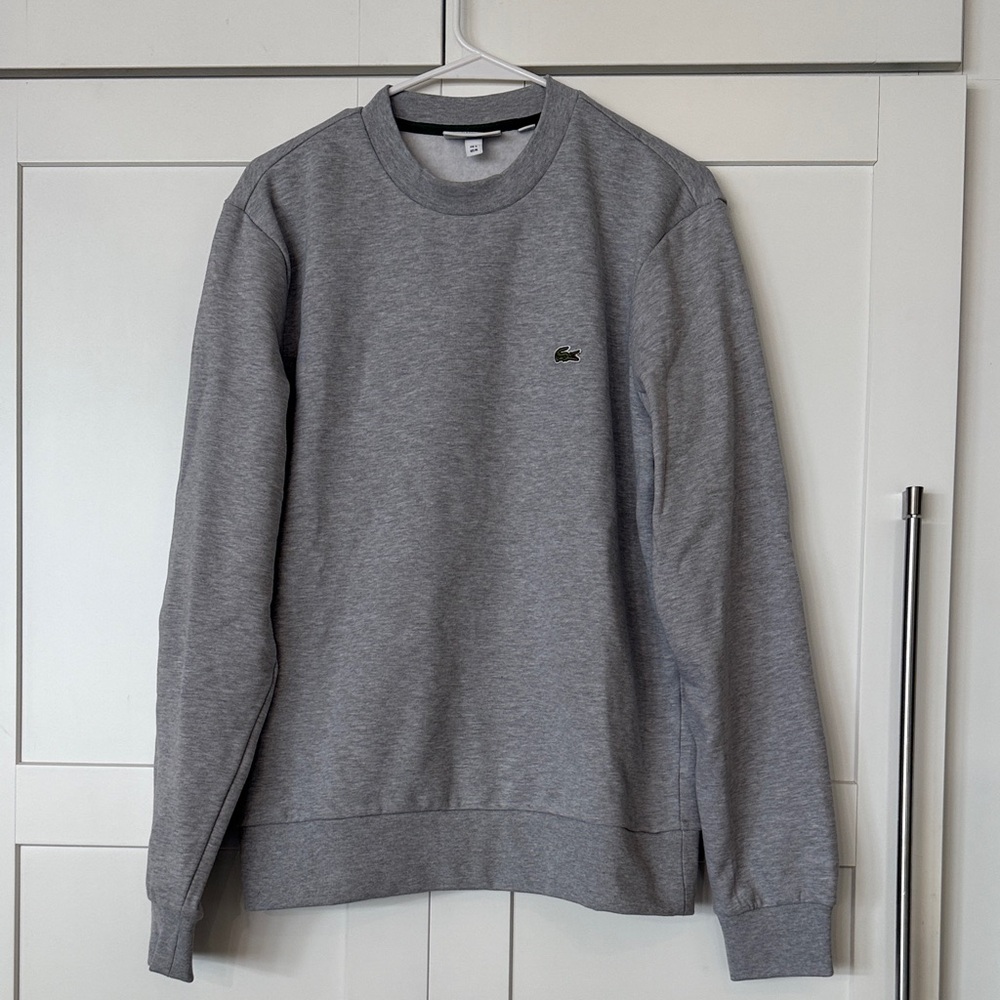 Lacoste Men's Classic Gray Crewneck Sweater